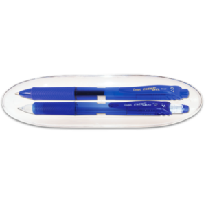 Energel-X Pen and Pencil Gift Set Blue