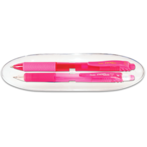 Energel-X Pen and Pencil Gift Set Pink