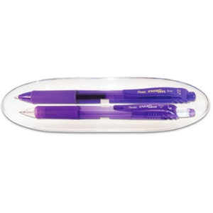 Energel-X Pen and Pencil Gift Set Purple