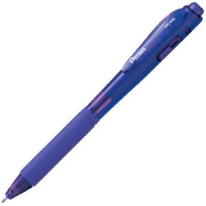 Retractable Ballpoint Pen - Soft Grip - Violet
