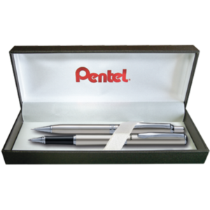 Pen and Pencil Gift Set Silver Barrel