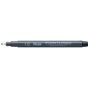 POINTLINER FINELINER PIGMENT INK 1.0MM BLACK