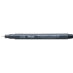POINTLINER FINELINER PIGMENT INK 0.03MM BLACK
