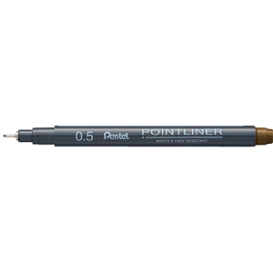 POINTLINER FINELINER PIGMENT INK 0.5MM SEPIA