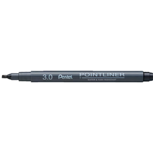 POINTLINER FINELINER PIGMENT INK 3.0MM CALLIGRAPHY BLACK