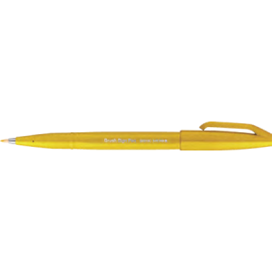 BRUSH SIGN PEN - YELLOW (10PC PER BOX)