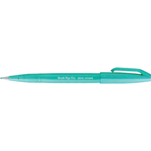 BRUSH SIGN PEN EMERALD GREEN (10PC PER BOX)